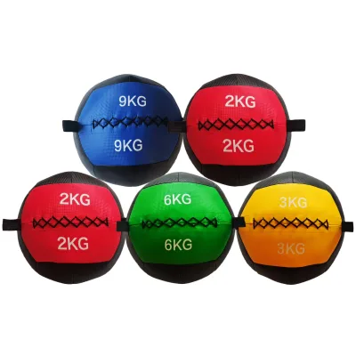 Customized logo Durable 1-10kg Heavy Duty Full-Body Exercise Soft Power Training Medicine Ball for Weightlfting