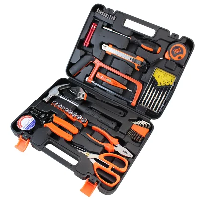 Factory Price Household Hand Tool Kit Combination Vise Wrench Screwdriver for Car Repair Plastic Case