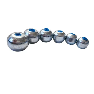 Plastic Core Inline Egg Sinker Heavy Duty Alloy Fishing Weight Smooth Line Sliding Fishing Sinkers