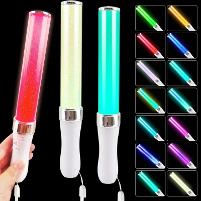 Hot Selling 25CM LED Light Stick Multicolor LED Glow Stick 15 Colors Customized Penlight Stick