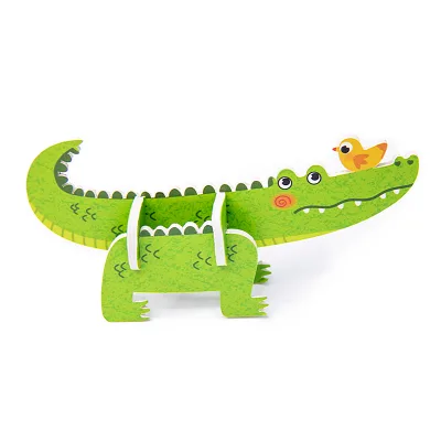 Custom Diy Educational Toy 3D Puzzle Foam Board Assembly Model Exercise Children Cartoon Animal 3D Puzzle Games for Kids