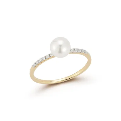 Pearl Rings Jewelry Women Pearl Sphere Ring