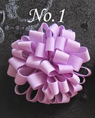 European and American Style Hot Ball Flower Round Hairpin Hair Bow Spring Series Children'S Hair Accessories