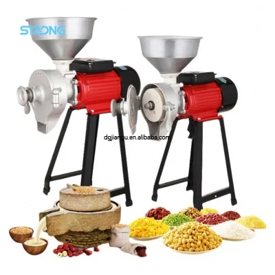 Energy-Efficient Four Mill Wet and Dry Grinder for Rice Wheat Maize Chili Black Pepper with Efficient Motor Core Component