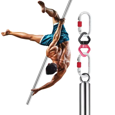 Aerial Pole Dance Equipment Flying Pole Aerial Fly Pole With Swivel X-mount Daisy Chain for Anywhere Exercising