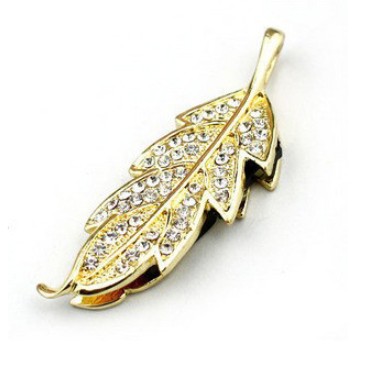 Crystal Leaves Usb Flash Drive 16gb Cheap Christmas / Birthday Promotional Gift Cheap Price Bulk USB Key 16GB Hot Sale