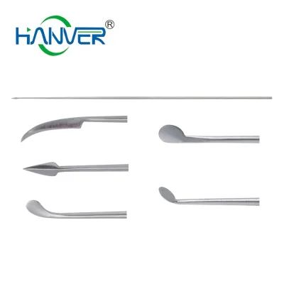 Micro Laryngeal Forceps Laryngeal Knife Round 30Degrees Curved