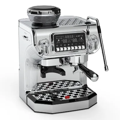 Hotel Morning Professional 15 bar Cappuccino Coffee Machine Lever Espresso Coffee Maker with Grinder