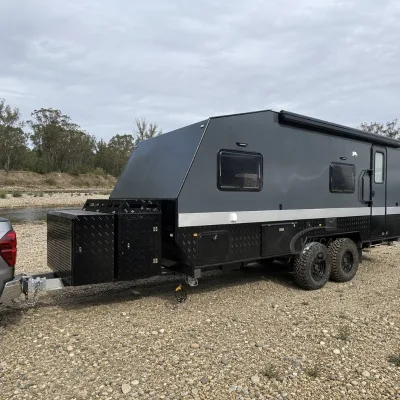 Wecare Import Camp Rv 12 14 16 17ft Large Space off Road Slideout Travel Trailer Pop Top Offgrid caravan