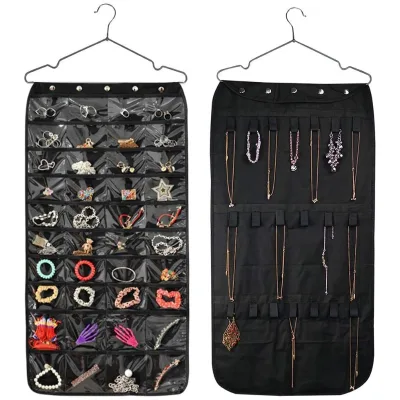 Travel Hanging Jewelry Organizer Foldable with Handle Easy to Carry