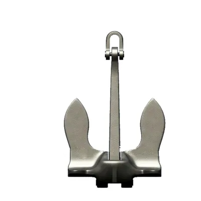 HITEC Cast Iron Navy Anchor with PVC/Epoxy Coating Heavy Duty Marine Boat Anchor for Yachts MILL TEST Certified Bulk Packaged