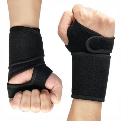 Adjustable Neoprene Wrist Compression Strap Power Lifting Wrist Brace Size M for Fitness Tendonitis Carpal Tunnel