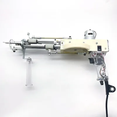 2-in-1 Long Pile Electric Tufting Gun, Max 30mm Cut Pile Height, DIY Handmade Shaggy Rugs & Art Wall Hanging Making Tool
