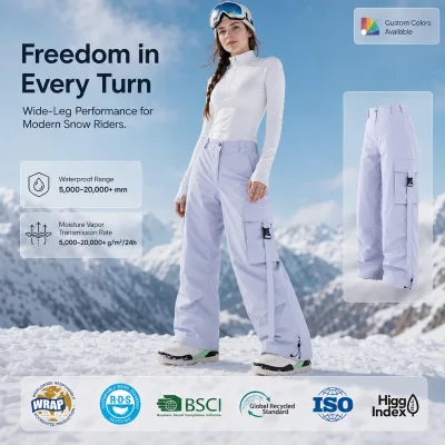 3L Waterproof Windproof Warm 2W Thickened Ski Pants Men Women High Quality Single Board Plus Size Outdoor Gear Winter