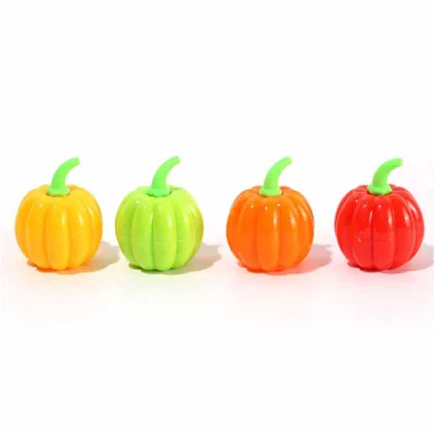 Cartoon Pumpkin Shaped Pencil Sharpener for Primary School Students Children Plastic Material