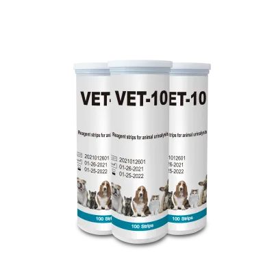 Hot Sale 10-14 Parameters Urine Testing Strips for Cats&Dogs, Pet Urine Dipstick