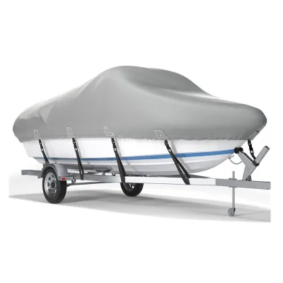 Marine Canvas Boat Cover 23-25' UV Resistance 1200D Polyester Boat Waterproof Cover