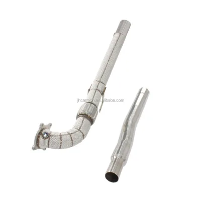 Auto Modified SUS 304 Exhaust Frontpipe High Quality Catless Downpipe With Heat Shield for Volkswagen Golf 6 GTI 1.4T/2.0T