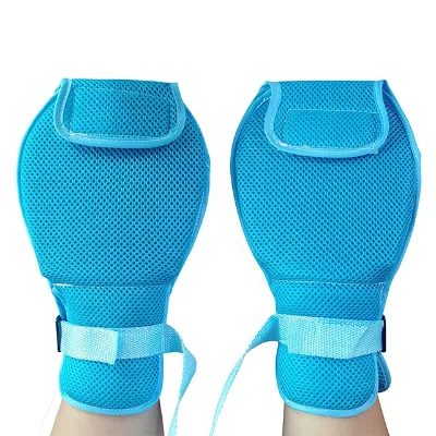 1pc Medical Hand Restraint Mitts for Elderly and Patients - Breathable Mesh and Thick Sponge, Finger Separated for Bed Hands