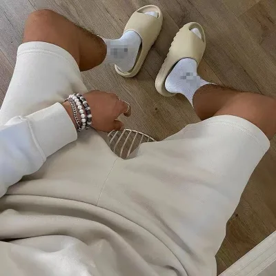 New Fashion Wholesale Custom Men's Sports Shorts Printed Cotton Fleece Sweat Shorts