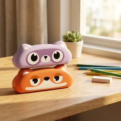16 Hole Cartoon Kids Harmonica Plastic Mouth Organ Educational Musical Instrument Toy for Toddler Beginners Breath Training