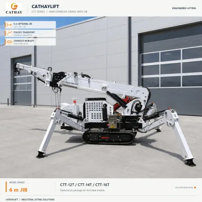 High-performance Multi-functional Spider Crane Portable Telescopic Mini Crane for High-altitude Installation