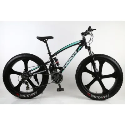 Anti-deformation Carbon Steel Frame, 7-speed Integrated Snow Tires, Mechanical Disc Brake Shock-absorbing Bicycle