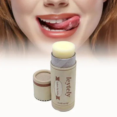 OEM Private Label Natural Vegan Pure Grass-Fed Moisturizing Beef Tallow Lip Balm Stick Hydrates & Soothes Dry Lips
