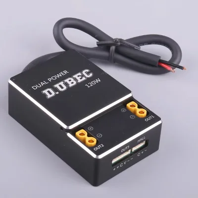 D.UBEC Dual Output Power Module with Current Meter 4-18S Input for UAV Drone Flight Controller RC Aircraft