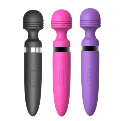 Powerful Cordless Multispeed Handheld Wand Massager 100% Waterproof Medical Grade Silicone Total Body Therapy Massage Hammer