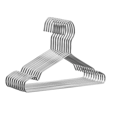 Stainless Steel Non-Slip Closet Hangers PVC Cover Space-Saving Design for Wardrobe Clothing Store Shoes Bathroom Living Room