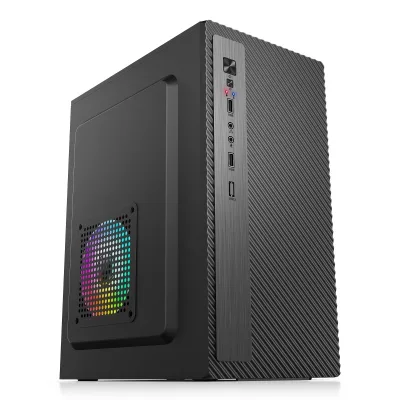 Factory OEM Custom Mini Itx Computer case  Pc Office Desktop Computer Case SPCC Pc Case for Office Crowd