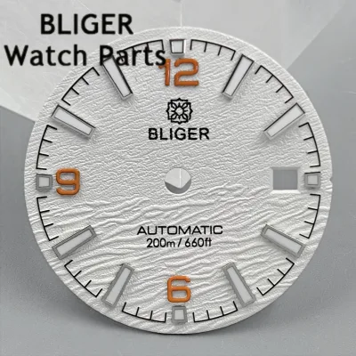 Luminous 29mm Gradient Blue Wave Watch Dial with ETA2824/2836/PT5000/Miyota8215/DG2813/3804 Movements Watch Part