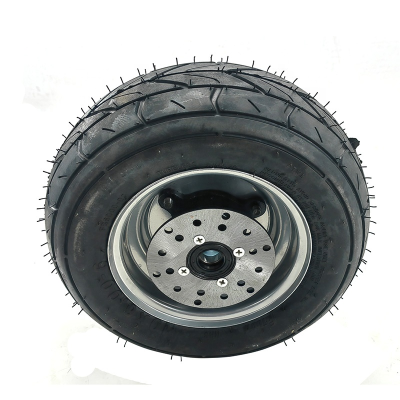 Modified Rubber 10x6.00-6 Wheel 10 Inch Widened Tire with Hub With Brake Disc