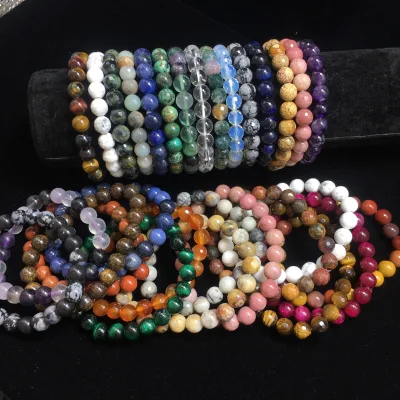 Natural Handmade Genuine Gemstone Rose Quartz Stones Beads Buddha Bracelets/Gems Stones Spiritual Rose Quartz Beads Bracelets