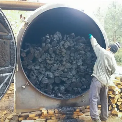 Factory customized charcoal manufacturing machine, horizontal palm shell sawdust charcoal rod machinery
