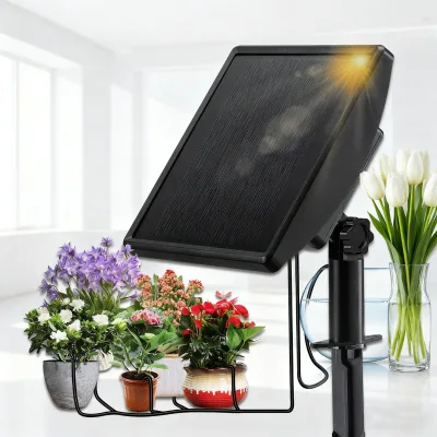 Smart Solar Automatic Watering Kit, ABS Material Timed Drip Irrigator Easy Setup for Home Balcony 15 Potted Plants