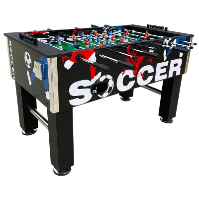 Popular Indoor Foosball Table 1.4M Size Premium Comfortable Ergonomic Handles ABS Players for Thrilling Indoor Soccer Games