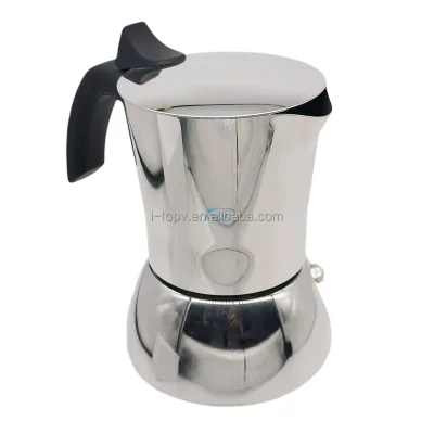 Stovetop Stainless Steel 304 Inox 18/8 New Arrival Italian Expresso Maker Moka Pot Induction Mocha Coffee Jug Coffee Brewer