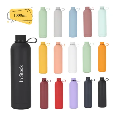 Peiway Vacuum-insulated-small Vacuum Wine Stopper Boiling 1000ml Large Insulated Water Small Mouth Bottle for Adults