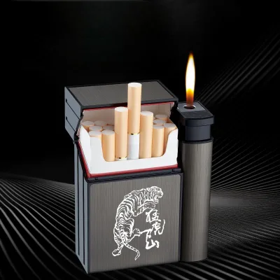 Custom Logo Cigar Case Personality Cigarette Box Tobacco Storage Portable Creativity Gift Cigarette Accessories