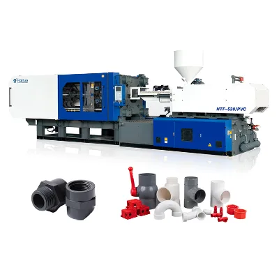 PVC Pipe Fitting Toggle Pin Bush Injection Molding Machine with PLC Screw Pump Motor