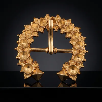 Antique Gold 25mm Vintage Alloy Women's Garment Jeans Accessories Universal Shoe Fasteners Pin Buckle JQR Model 20914 for Men