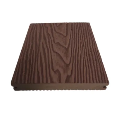 3D Textured CE Certified Solid WPC Decking Waterproof Modern Enhanced Weather Low Upkeep High Density Bathroom Garden Patio
