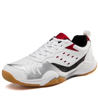 Unisex Mesh Upper Outdoor Sports Training Badminton Shoes Non-Slip Wear-Resistant for Summer Autumn Spring