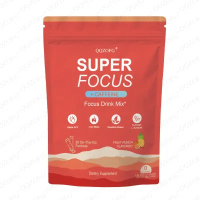 Wholesale Lion's Mane Mushroom Supports Cognitive Function Immune Support SUPER FOCUS CAFFEINE Natural Focus Drink Mix Powder