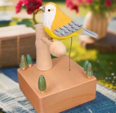High-quality Hot-selling Wholesale Wooden Bird Music Boxes