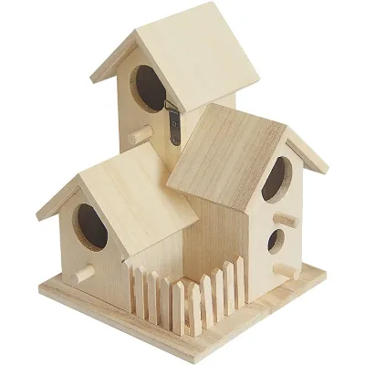 Assembled Wooden Bird House Classic Wooden Birdhouse
