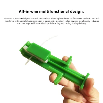 Integrated Umbilical Cord Clamp Cutter Disposable Sterile Neonatal Cord Scissor Clamp Baby Delivery Instrument Bulk Order OEM