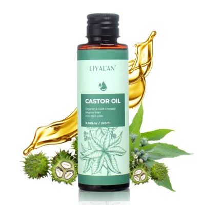 Private Label Nourish Hair Treatment Cold Pressed Organic Castor Oil for Hair Growth